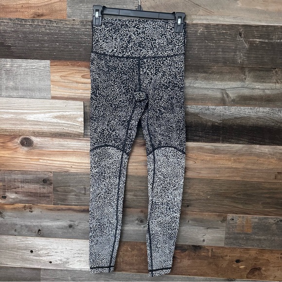 Lululemon Athletica Wunder Under Leggings High Rise Ice Breaker Wave Size 4 - Picture 2 of 9